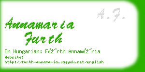 annamaria furth business card